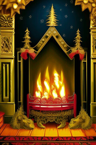 Cozy Winter Hearth 🔥🎄