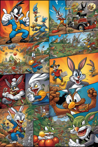 Cartoon Chaos: A Colorf..