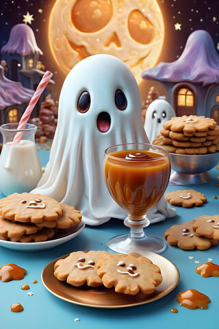 Cup Of Caramel With My Cookies