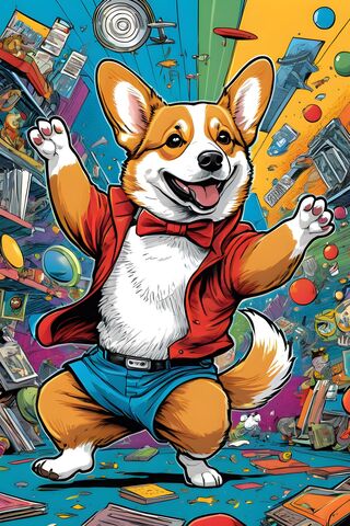 Corgi Bailando