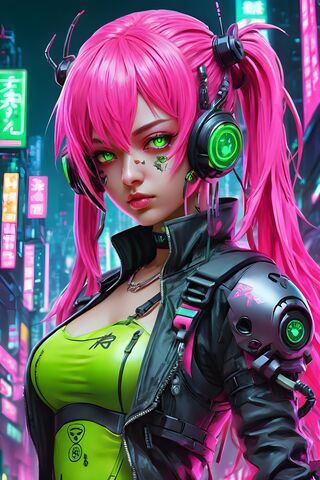 Cyberpunk Toxic and Poison Girl
