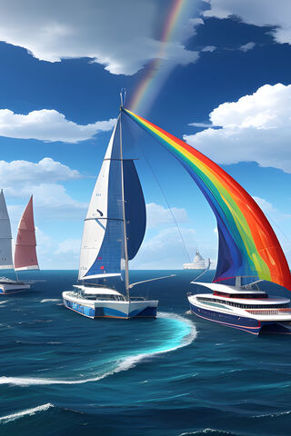 Catamaran Vibrant Bow