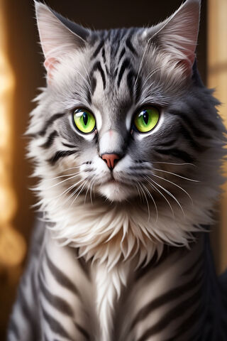 Majestic Feline Gaze 🐾✨