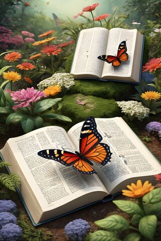 Enchanted Pages of Nature 📖🦋