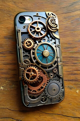 Steampunk Phone Case: A Mechanical Marvel! ⚙️📱