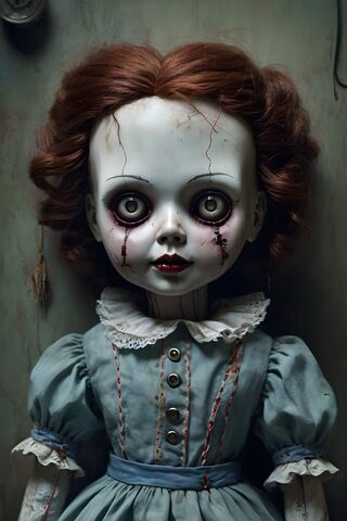 Creepy Vintage Doll 🕯️👀