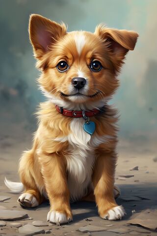 Adorable Puppy Portrait..