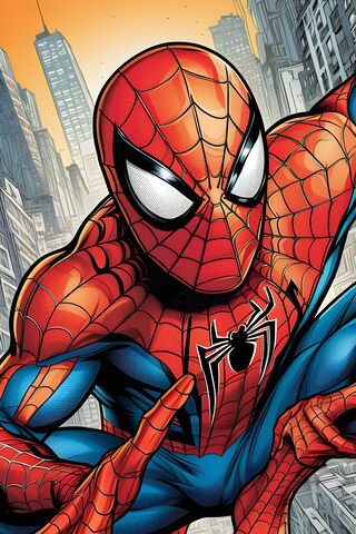 Close Up Spider-Man