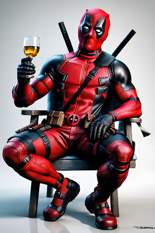 Cheers to Chaos: Deadpool's Toast 🍷