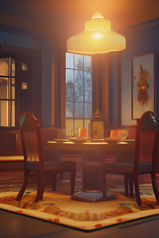 Cozy Dining Nook 🌅🍽️