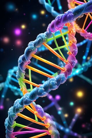 Vibrant DNA Helix 🌈🧬