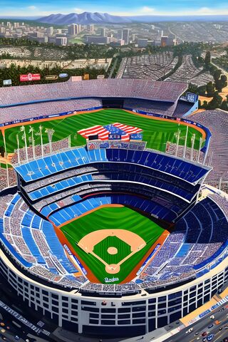 Aerial View of a Baseball Stadium ⚾️🏟️