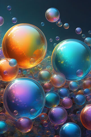 Colorful Bubbles in a D..