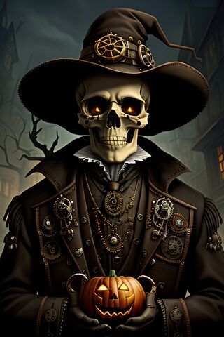 Spooky Steampunk Skeleton 🎃💀