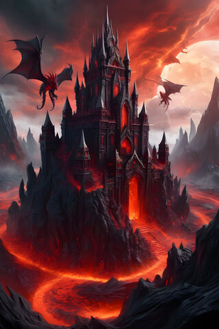 Dragon Castle Of Lava
