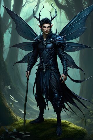 Enigmatic Guardian of the Shadow Realm 🌌🧚‍♂️