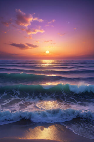 Dreamy Sunset Ocean