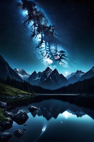 Dark Nature With Stars