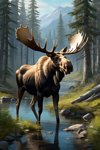Majestic Moose in Tranq..