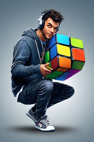 DJ With Rubix Cube