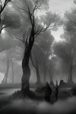 Enchanted Forest in Shadows 🌲🌫️