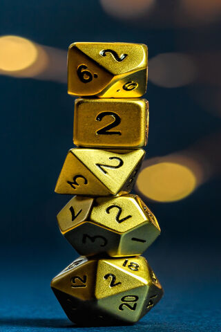 Golden Adventures: The DnD Dice Stack