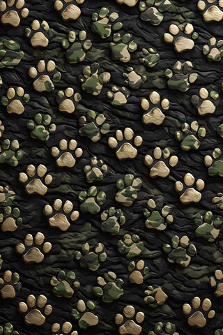 Dog Paws Camo