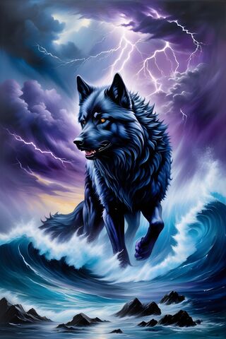 Dire Wolf Beach Storm