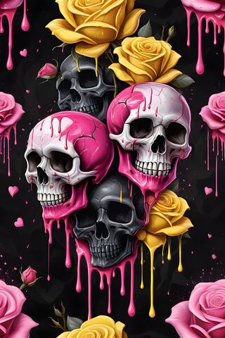 Drippy Skulls