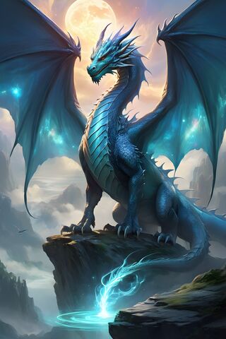 Majestic Blue Dragon Un..