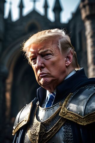 Donald Trump With A Mustache