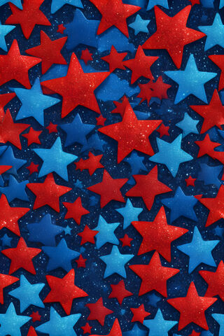 Sparkling Stars of Red, White, and Blue ✨🇺🇸