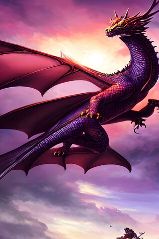 Majestic Purple Dragon ..