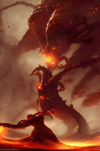 Epic Battle of Fire and Shadows 🔥🌌