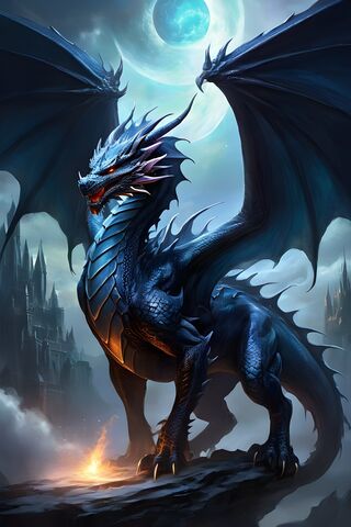 Majestic Blue Dragon Un..