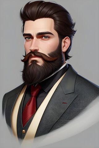 Dapper Gentleman with a Stylish Beard ✨