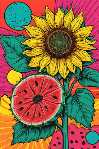 Vibrant Fusion of Natur..