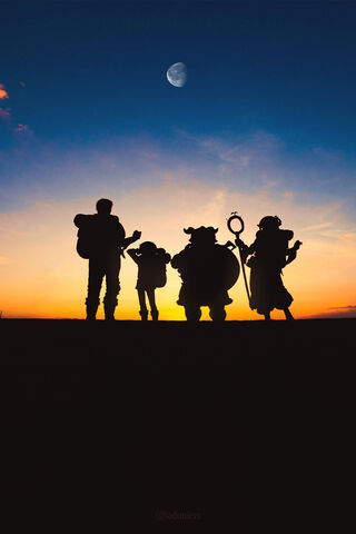 Adventurers at Dusk: A Culinary Quest