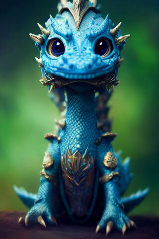 Enchanted Blue Dragon 🐉✨
