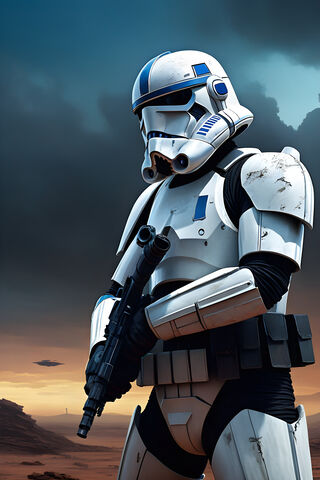 Distraught Clone Trooper