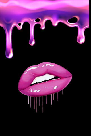 Glossy Pink Lips