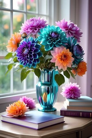 Dahlias Flowers
