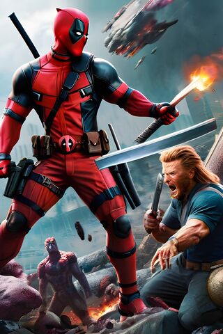 Deadpool's Epic Showdown! 🦸‍♂️⚔️