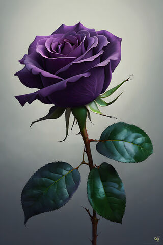 Dark Purple Rose