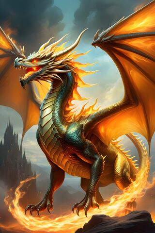 Majestic Fire-Breathing Dragon 🐉🔥