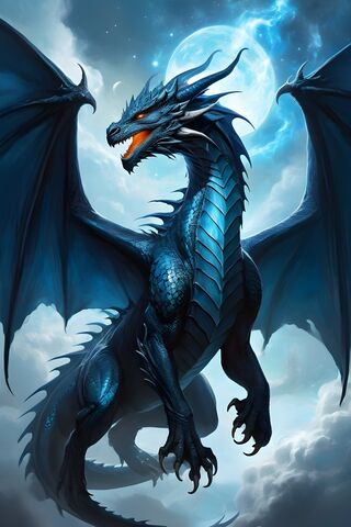 Majestic Blue Dragon Un..