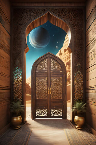 Egyptian Door To The In..