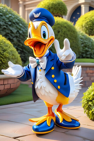 Estátua Do Pato Donald
