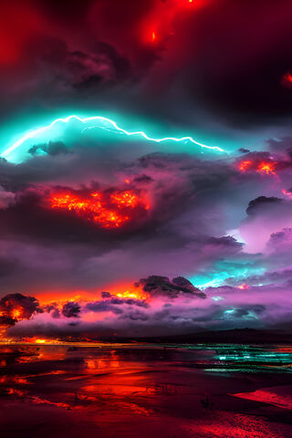 Electric Skies: A Celestial Dance ⚡🌌
