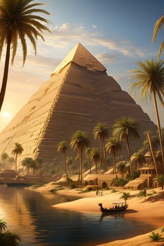 Majestic Pyramid at Sunset 🌅🏺